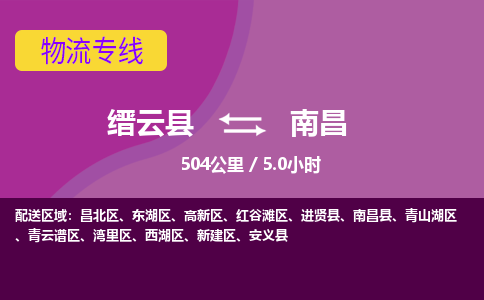 缙云到昌北区物流专线-天天发车缙云县到昌北区货运专线-欢迎咨询