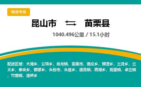 昆山到苗栗县物流公司|昆山市到苗栗县货运专线-效率先行