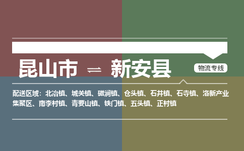 昆山到新安县物流公司|昆山市到新安县货运专线-效率先行