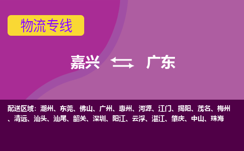 嘉兴到广东物流公司|嘉兴到广东货运专线-效率先行