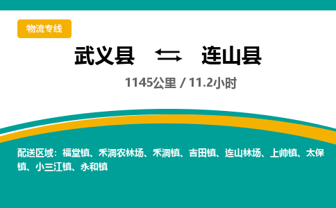 武义到连山县物流公司|武义县到连山县货运专线-效率先行