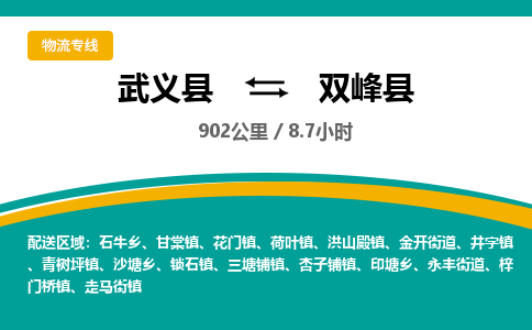 武义到双峰县物流公司|武义县到双峰县货运专线-效率先行