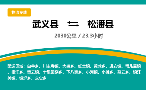 武义到松潘县物流公司|武义县到松潘县货运专线-效率先行