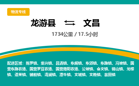 龙游到文昌物流公司|龙游县到文昌货运专线-效率先行