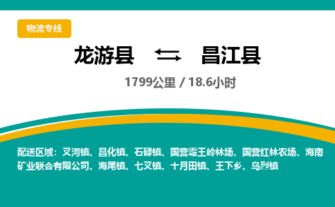 龙游到昌江县物流公司|龙游县到昌江县货运专线-效率先行