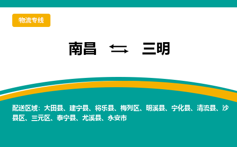 南昌到三明物流公司|南昌到三明货运专线-效率先行