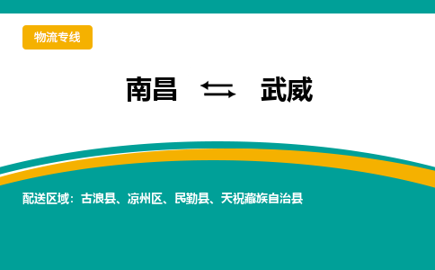 南昌到武威物流公司|南昌到武威货运专线-效率先行