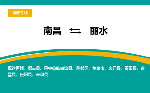 南昌到丽水物流公司|南昌到丽水货运专线-效率先行