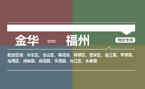 金华到福州物流公司-金华至福州货运专线高安全性代理