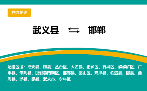 武义到邯郸物流公司-武义县至邯郸货运专线高安全性代理