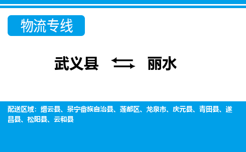 武义到丽水物流公司-武义县至丽水货运专线高安全性代理