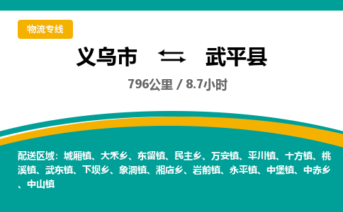 义乌到武平县物流公司-义乌市至武平县货运专线高安全性代理