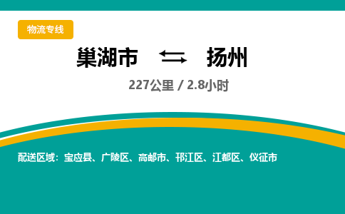 巢湖到巢湖市物流公司|巢湖市到邗江区货运专线-效率先行