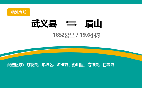 武义到眉山物流公司|武义县到眉山货运专线-效率先行