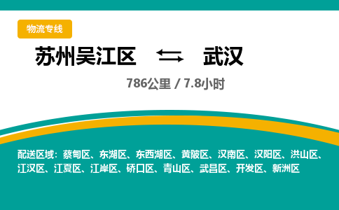 苏州到武汉物流公司|苏州吴江区到武汉货运专线-效率先行