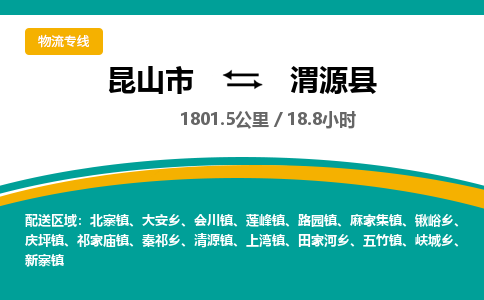 昆山到渭源县物流公司|昆山市到渭源县货运专线-效率先行