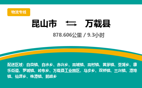 昆山到万载县物流公司|昆山市到万载县货运专线-效率先行