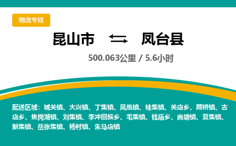 昆山到凤台县物流公司|昆山市到凤台县货运专线-效率先行