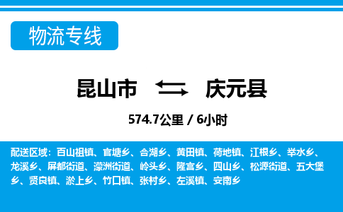 昆山到庆元县物流公司|昆山市到庆元县货运专线-效率先行