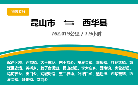 昆山到西华县物流公司|昆山市到西华县货运专线-效率先行