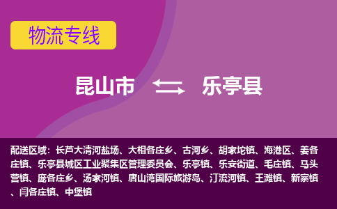 昆山到乐亭县物流公司|昆山市到乐亭县货运专线-效率先行