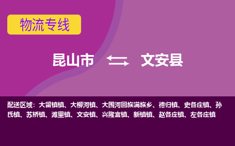 昆山到文安县物流公司|昆山市到文安县货运专线-效率先行