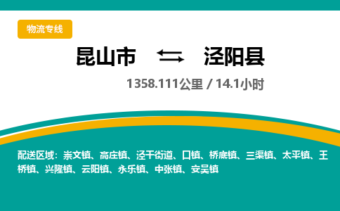 昆山到泾阳县物流公司|昆山市到泾阳县货运专线-效率先行