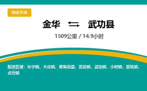 金华到武功县物流公司|金华到武功县货运专线-效率先行