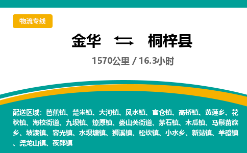 金华到桐梓县物流公司|金华到桐梓县货运专线-效率先行