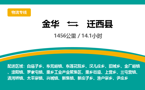 金华到迁西县物流公司|金华到迁西县货运专线-效率先行