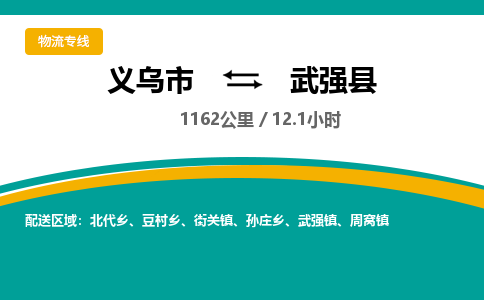 义乌到武强县物流公司|义乌市到武强县货运专线-效率先行