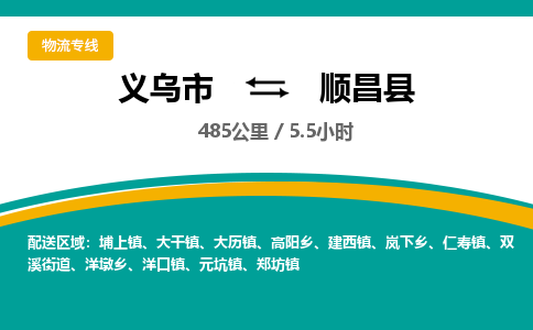 义乌到顺昌县物流公司|义乌市到顺昌县货运专线-效率先行