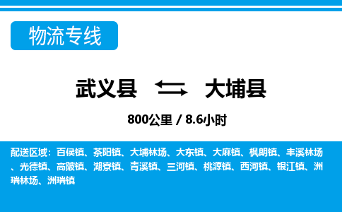 武义到大埔县物流公司|武义县到大埔县货运专线-效率先行