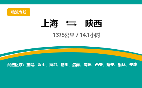 上海到陕西物流公司大件运输专线 整车直达上海到陕西货运专线-效率先行