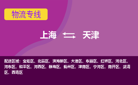 上海到天津物流公司大件运输专线 整车直达上海到天津货运专线-效率先行