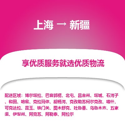 上海到新疆物流公司大件运输专线 整车直达上海到新疆货运专线-效率先行