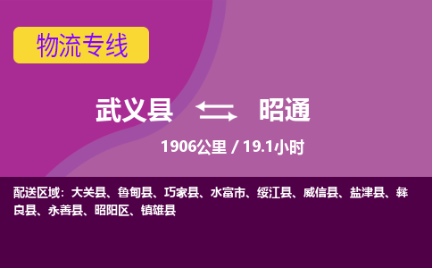 武义到昭通物流公司|武义县到昭通货运专线-效率先行