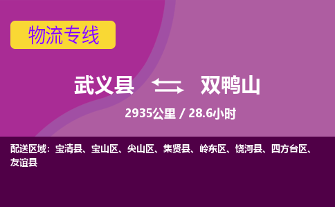 武义到双鸭山物流公司|武义县到双鸭山货运专线-效率先行