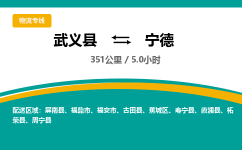 武义到宁德物流公司|武义县到宁德货运专线-效率先行