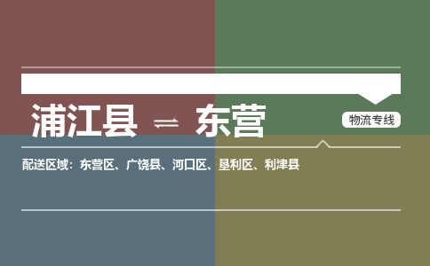 浦江到东营物流公司|浦江县到东营货运专线-效率先行