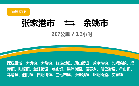 张家港到余姚市物流公司-张家港市物流托运余姚市货运专线价格优惠「每天发车」