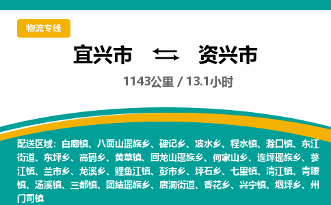 找整车运输：宜兴到资兴市物流公司，托运物流专线2025讲信誉+排名一览